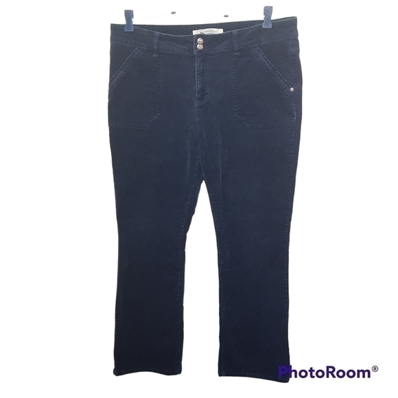 𝅺Windriver High Rise Blue Corduroy Pants - Picture 1 of 11